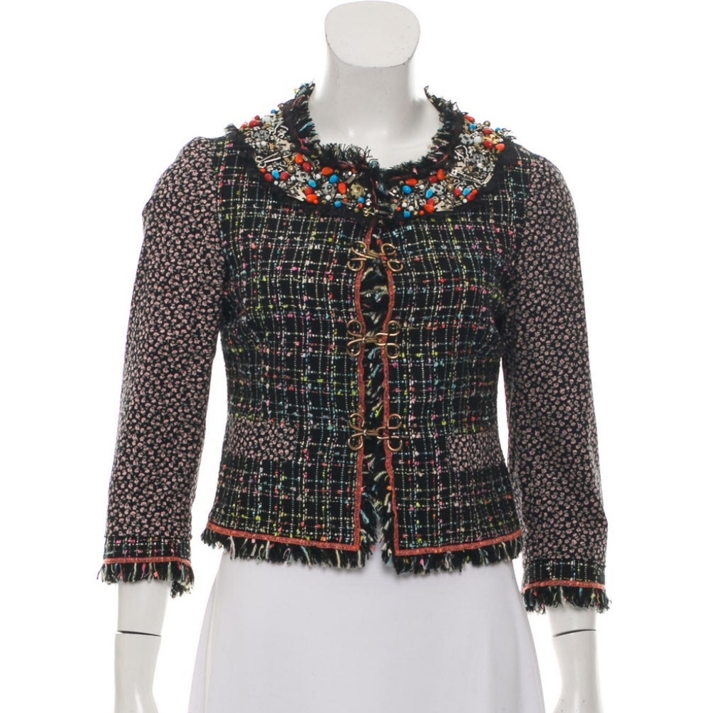 Gorgeous Moschino Tweed Floral Jacket